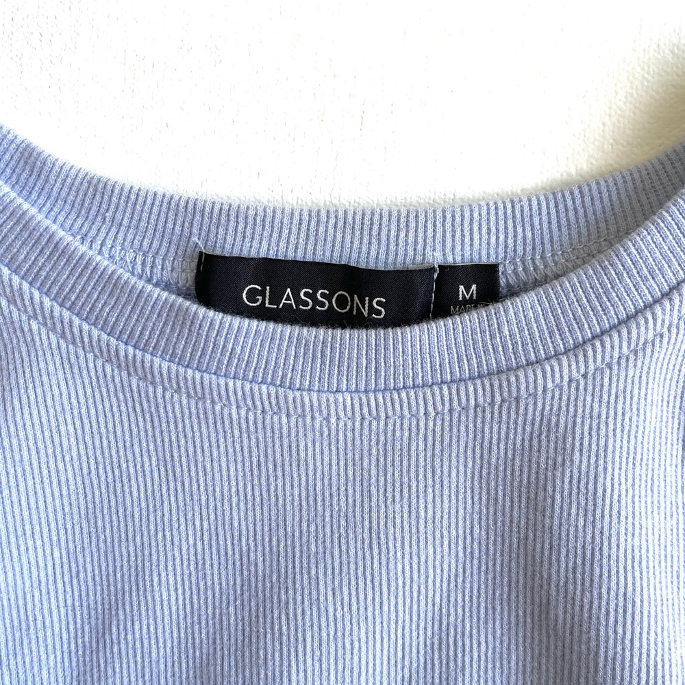 Glassons Light Blue Ribbed Tank - Picture 3 of 3